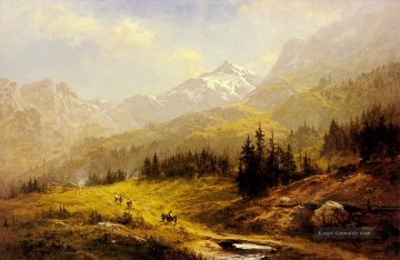 Landschaft auf der Ebene Werke - Die Wengen Alpen Morgen in der Schweiz Landschaft Benjamin Williams Leader